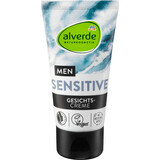 Alverde Naturkosmetik MEN Crema viso sensibile per uomo, 50 ml