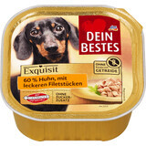 Casseruola di cibo per cani Dein Bestes con il 60% di pollo, 300 g