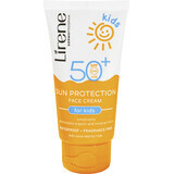 Lirene Crema viso per bambini, con fattore di protezione solare elevato SPF 50, 50 ml