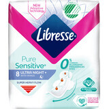 Libresse Pure Sensitive assorbenti notturni, 8 pz