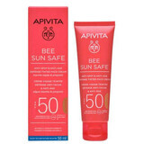 Gold SPF50 Bee Sun Crema solare antimacchia colorata Safe, 50 ml, Apivita