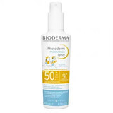 Crema solare spray per bambini Pediatria, SPF 50+, 200 ml, Bioderma