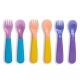 Set forchetta e cucchiaio per bambini Color Reveal, 6 pezzi, Munchkin