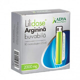 Lilidose Arginina Buvabila 2000 mg al gusto di lime, 10 monodosi x 25ml, Adya Green Pharma