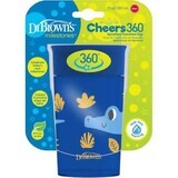 Tazza per bambini Cheers 360, 9 mesi+, Blu, 300 ml, Dr Browns