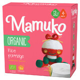 Porridge di riso biologico senza zucchero per bambini, +4 mesi, 200 g, Mamuko