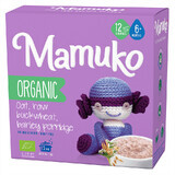 Porridge di avena, grano saraceno e orzo Bio senza zucchero per bambini, +6 mesi, 200 g, Mamuko