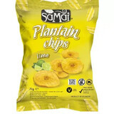 Chips di banana al gusto lime, 75 g, SaMai