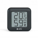 Termometro e igrometro digitale per ambiente, Nero, Airbi