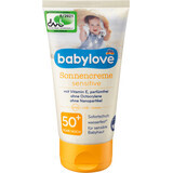 Babylove Crema Solare SPF50, per pelli sensibili, 75 ml