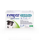 Pipette antiparassitarie per cani di taglia media 10-20 kg Fypryst Combo Dog M 134 mg, 3 pipette, Krka