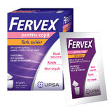 Fervex per bambini, 280 mg/100 mg/10 mg, senza zucchero, 8 bustine, Upsa