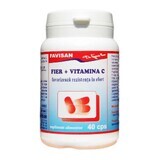 Ferro + Vitamina C, 40 capsule, Favisan