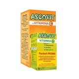 Ascovit con Vitamina C gusto arancia 60 compresse + Ascovit Vitamina D 50 compresse, Perrigo