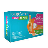 Fiale anti-acne Gerovital Stop Acne, 10 fiale x 2 ml, Charmec
