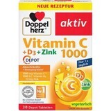 Vitamina C 1000 mg + D3 + Zinco, 30 compresse, Doppelherz