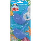 Duck Deodorante per WC 4 in 1 Aqua Blue Paradise Bay, 2 pz