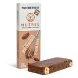 Barretta proteica vegana cruda Protein Fudge, Brownie Praline, 60 g, Nutree