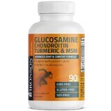 Glucosamina Condroitina Curcuma e MSM, 90 capsule, Bronson