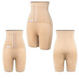 Collant corto modellante con cintura addominale post parto integrata, Taglia S, Beige, Wondermom