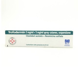Trofodermin 5 mg/ml + 5 mg/ml Spray Cutaneo 30ml