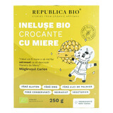 Anelli biologici croccanti con miele SENZA GLUTINE, 250 g, Republica BIO