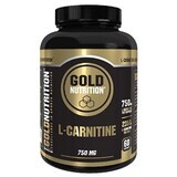 L-carnitina 750 mg, 60 capsule, Gold Nutrition