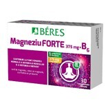 Magnesio forte 375 mg + B6, 30 compresse rivestite con film, Beres Pharmaceuticals Co.