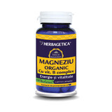 Magnesio organico con complesso vitaminico B, 30 capsule, Herbagetica