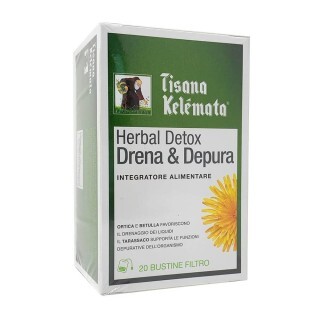 Kelemata Tisana Herbal Detox Drena & Depura Integratore Alimentare, 20 Bustine