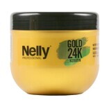 Maschera protettiva per capelli tinti Gold 24K Color Silk, 500 ml, Nelly Professional