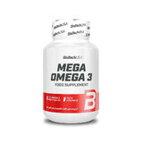 Mega Omega 3, 90 capsule molli, BioTech USA