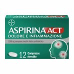 Aspirina Act Dolore E Infiammazione Bayer 12 Compresse Rivestite