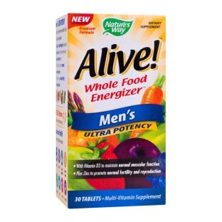 Alive Once Daily Mens Ultra Potency Nature's Way, 30 compresse, Secom