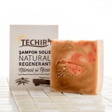 Shampoo solido naturale rigenerante, 120 g, Techir
