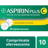 Aspirin Plus C 400 mg/240 mg, 10 compresse effervescenti, Bayer