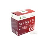 Ca + Mg + Zn + Vitamina D3, 120 compresse, Remedia