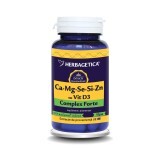 Ca+Mg+Se+Si+Zn con vitamina D3, 30 capsule, Herbagetica