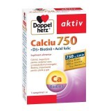 Calcio 750 Vitamina D3 Biotina Acido folico, 30 compresse, Doppelherz
