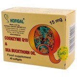 Coenzima Q10 in olio di olivello spinoso 15 mg, 40 capsule, Hofigal