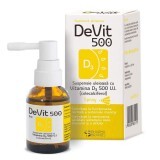 DeVit 500 Sospensione oleosa con Vitamina D3 500 U.I. SPRAY, 20 ml, Marche farmaceutiche