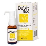 DeVit 500 sospensione oleosa con vitamina D3 500UI (contagocce), 20 ml, marchi farmaceutici