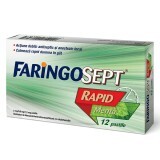 Faringosept Rapid Menta, 2 mg/0,6 mg/1,2 mg, 12 compresse, Terapia 