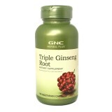 Ginseng Gold Tre tipi di radice di ginseng (430812), 90 capsule, GNC
