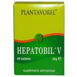 Hepatobil V, 40 compresse, Plantavorel