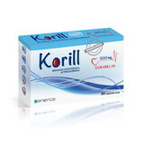 Olio di krill puro Korill 500 mg, 30 capsule, Sanience