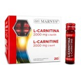 L-carnitina liquida 2000 mg, 20 fiale, Marnys