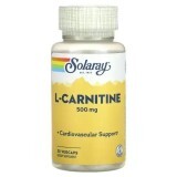 L-Carnitina 500mg Solaray, 30 capsule vegetali, Secom