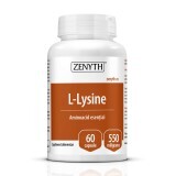 L-Lisina 550 mg, 60 capsule, Zenyth