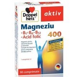 Magnesio 400+Acido folico+Vitamina B1+B6+B12, 30 compresse, Doppelherz